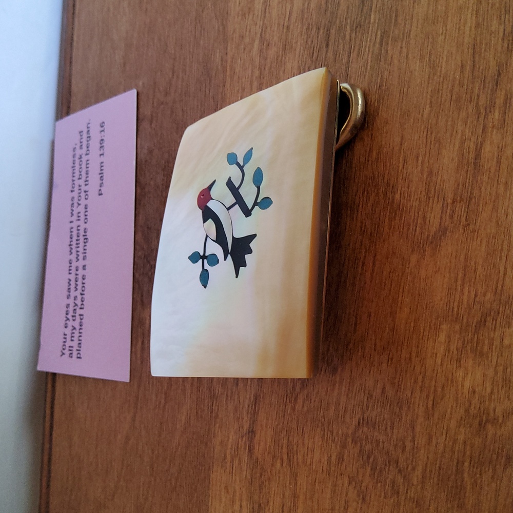 Solid Brass With MOP beltbuckle - Picture 2 of 8